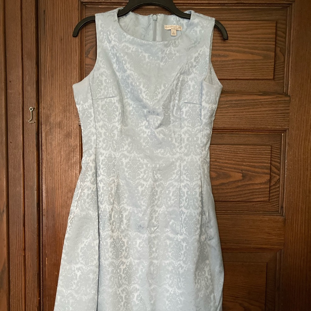 Eva Mendes Vintage “Cinderella” Blue Fit and Flare Dress